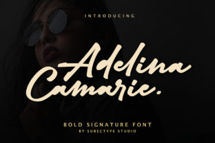 Adelina Camarie: A Bold Script Font for Editorial Design and Creative Projects
