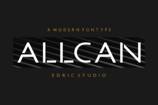 Allcan: A Modern Sans Serif Font for Creative Branding
