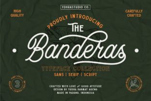 Banderas: A Script Handwritten Font for Digital Branding and Web Design