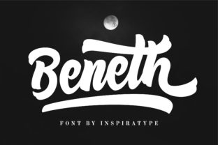 Beneth: A Script Handwritten Font for Editorial Expression