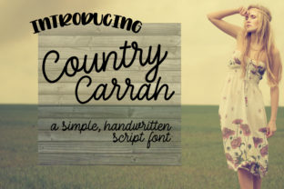 Country Carrah: A Script Font That Breathes Country Charm Into Every Design