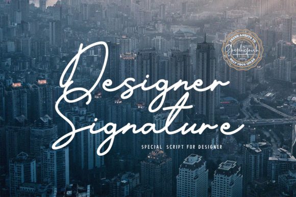 Designer Signature: A Font for Editorial Elegance