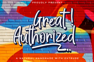 Great Authorized: A Script Handwritten Font for Editorial Design and Branding