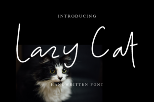 Lazy Cat: A Script Handwritten Font for Editorial Design