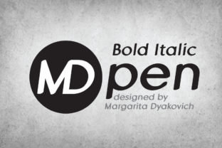 MD Pen Bold Italic for Modern Web Design and Branding