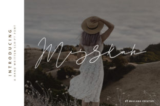 Misskah: A Script Font for Modern Editorial Design