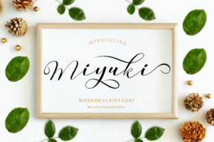 Miyuki: A Script Handwritten Font for Creative Crafters and Product Designers