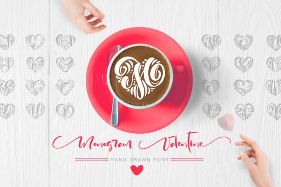 Monogram Valentine: A Romantic Font for Branding and Design