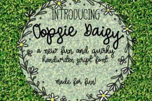 Oopsie Daisy: A Script Handwritten Font for Modern Web Design