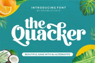Quacker: A Cool Sans Serif Font with a Vintage Twist