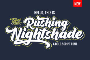 Rushing Nightshade: A Vintage-Inspired Script Font for Branding Magic