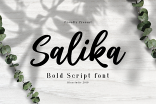 Salika: A Script Handwritten Font for Editorial Design and Branding