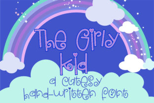 The Girly Kid: A Playful Script Font for Branding and Design