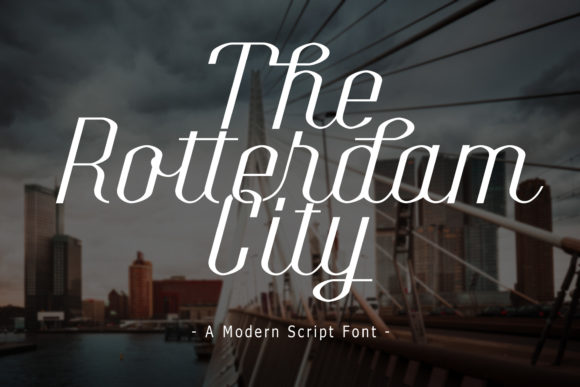 The Rotterdam City Font: A Unique Script Handwritten Style