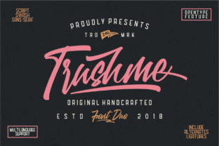 Trushme: A Font Duo for Editorial Design and Creative Branding